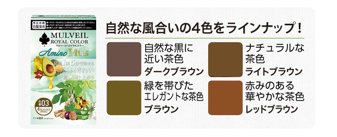 ねずこマルベール ロイヤルカラー アミノプラス 4箱 マルベールロイヤルカラーアミノプラス【白髪染め・医薬部外品