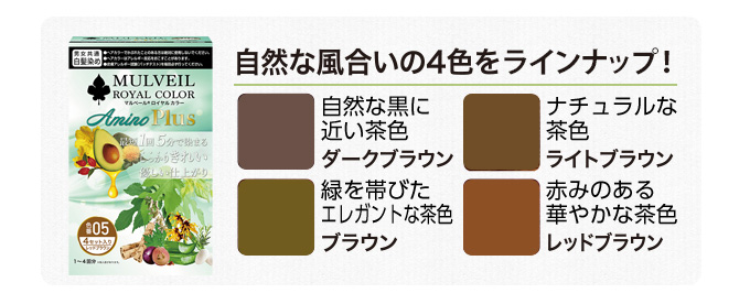 マルベール ロイヤルカラー アミノプラス（レッドブラウン