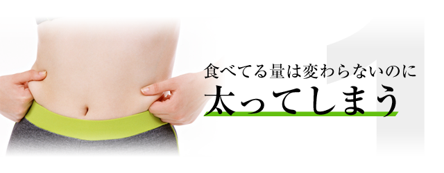 食べてる量は変わらないのに太ってしまう